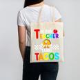 T Is For Teacher And Tacos For Teacher & Tacos Lovers Canvas Tote Bag, trending gift