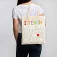 I Teach Kids To Talk Back ESL ESOL Teacher School Team Group Canvas Tote Bag, Esl Teacher Gifts, trending gift