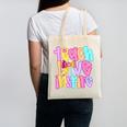 Teach Love Inspire Preppy Back To School Teacher Women Canvas Tote Bag, trending gift
