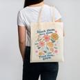 Teach Them Love Them Watch Them Grow Retro Teacher Floral Canvas Tote Bag, trending gift