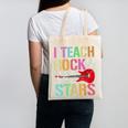 I Teach Rockstars Band Vibes Teacher Rocks My Music Teaching Canvas Tote Bag, trending gift