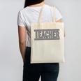 Teacher Checkered Racing Teacher Appreciation Men Women Canvas Tote Bag, trending gift