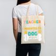 Teacher Off Duty Promoted To Stay At Home Dog Mom Teachers Canvas Tote Bag, Couple Gifts, trending gift Teacher Off Duty Promoted To Stay At Home Dog Mom Teachers Canvas Tote Bag, Couple Gifts, trending gift