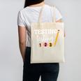 Testing Testing 123 Cute Math Teacher Student Test Day Men Women Girls Kids Canvas Tote Bag, trending gift
