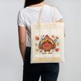 Thanksgiving Teacher Turkey Lets Eat Kids Punctuation Canvas Tote Bag, trending gift