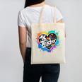 TK Teacher Transitional Kindergarten Heart Back To School Canvas Tote Bag, trending gift