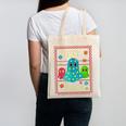 Trick Or Teach Neon Ghost Flower Teacher Spooky Halloween Canvas Tote Bag, trending gift Trick Or Teach Neon Ghost Flower Teacher Spooky Halloween Canvas Tote Bag, trending gift