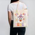 Trick Or Teach Teacher Groovy Ghost Halloween Teacher Canvas Tote Bag, Groovy Teacher Gifts, trending gift Trick Or Teach Teacher Groovy Ghost Halloween Teacher Canvas Tote Bag, Groovy Teacher Gifts, trending gift