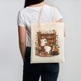 Vintage Ghost Book Reading Pumpkin Gothic Halloween Teachers Canvas Tote Bag, trending gift Vintage Ghost Book Reading Pumpkin Gothic Halloween Teachers Canvas Tote Bag, trending gift