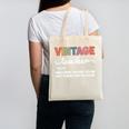 Vintage Teacher Knows More Than She Says Outfit Definition Canvas Tote Bag, trending gift