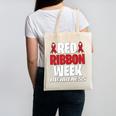 We Wear Red For Red Ribbon Week Awareness Mothers Teachers Canvas Tote Bag, trending gift We Wear Red For Red Ribbon Week Awareness Mothers Teachers Canvas Tote Bag, trending gift
