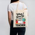 When I Grow Up I Want To Be Teacher Kids Canvas Tote Bag, trending gift When I Grow Up I Want To Be Teacher Kids Canvas Tote Bag, trending gift