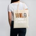 Wild About Teaching Teacher Lover Animals Leopard Zebra Canvas Tote Bag, trending gift