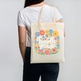 Wildflower 4th Fourth Grade Floral Back To School Teacher Canvas Tote Bag, 4th Grade Teacher Gifts, trending gift