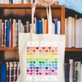 100 Days Of School Heart Love Teacher Or Student 100th Day Canvas Tote Bag, funny gift