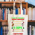 12 Days Of Teaching Special Education IEPS SPED Teacher Xmas Canvas Tote Bag, funny gift