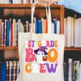 1st Grade Boo Crew Halloween First Grade Halloween Teacher Canvas Tote Bag, First Grade Teacher Tote Bags, funny gift 1st Grade Boo Crew Halloween First Grade Halloween Teacher Canvas Tote Bag, First Grade Teacher Tote Bags, funny gift