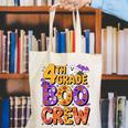 4th Grade Boo Crew Ghost Halloween Teacher Costume Canvas Tote Bag, 4th Grade Teacher Tote Bags, funny gift