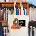 67 Math Teacher Skeleton Halloween Root 4489 Messy Bun Women Canvas Tote Bag, funny gift