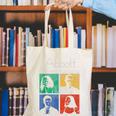 Abbott Elementary Colorful Pop Art Teachers TV Show Canvas Tote Bag, funny gift