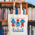 All American Teacher Pencil Coquette Bow USA Flag Teachers Canvas Tote Bag, funny gift All American Teacher Pencil Coquette Bow USA Flag Teachers Canvas Tote Bag, funny gift