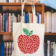 Apple Dot Pattern Art Teacher Appreciation Men Women Humor Canvas Tote Bag, funny gift Apple Dot Pattern Art Teacher Appreciation Men Women Humor Canvas Tote Bag, funny gift