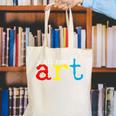 Art Teacher Artists Canvas Tote Bag, funny gift