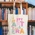 In My Art Teacher Era Teaching Future Artist Back To School Canvas Tote Bag, Future Teacher Tote Bags, funny gift