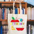 Attendance Matters Teacher Apple For Back To School Canvas Tote Bag, funny gift Attendance Matters Teacher Apple For Back To School Canvas Tote Bag, funny gift