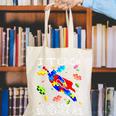 Autism Awareness Teacher I Teach Awesome Superheroes Canvas Tote Bag, funny gift Autism Awareness Teacher I Teach Awesome Superheroes Canvas Tote Bag, funny gift