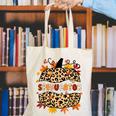 Autumn Fall SPED ED Teacher Thankful Grateful Pumpkin Retro Canvas Tote Bag, funny gift