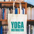 This Is What An Awesome Yoga Instructor Yoga Teacher Canvas Tote Bag, funny gift