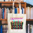 Back To School Retro Technology Is My Jam 80's Teacher Canvas Tote Bag, funny gift