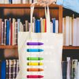 Back To School Teacher We Are Like A Box Of Crayons Canvas Tote Bag, funny gift
