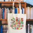 Book Tree All Is Calm Said No Teacher Ever Christmas Canvas Tote Bag, funny gift