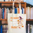 My Broom Broke So Now I Teach Music Teacher Halloween Canvas Tote Bag, funny gift My Broom Broke So Now I Teach Music Teacher Halloween Canvas Tote Bag, funny gift