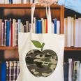 Camo Apple Camouflage Clothing School Student Camo Teacher Men Women Kids Canvas Tote Bag, funny gift Camo Apple Camouflage Clothing School Student Camo Teacher Men Women Kids Canvas Tote Bag, funny gift