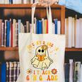 You Can't Scare Me I Teach 6th Grade Halloween Teacher Ghost Canvas Tote Bag, funny gift