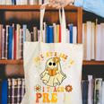 You Can't Scare Me I Teach Pre-K Halloween Teacher Ghost Canvas Tote Bag, funny gift
