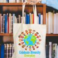 Celebrate Diversity Everyday Teachers & School Student Canvas Tote Bag, funny gift Celebrate Diversity Everyday Teachers & School Student Canvas Tote Bag, funny gift