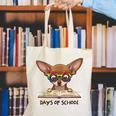 Chihuahua 100 Days Of School Rainbow Glasses Teacher Canvas Tote Bag, funny gift