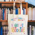 Childcare Teacher Negotiate With Toddlers Daycare Provider Canvas Tote Bag, funny gift