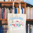 Chillin With My Snowmie Women Christmas Snowman Teacher Snow Canvas Tote Bag, funny gift Chillin With My Snowmie Women Christmas Snowman Teacher Snow Canvas Tote Bag, funny gift