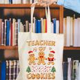 Christmas Teacher Of Smart Cookies Gingerbread Man Teaching Canvas Tote Bag, funny gift Christmas Teacher Of Smart Cookies Gingerbread Man Teaching Canvas Tote Bag, funny gift