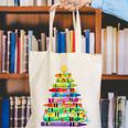Christmas Tree Made Of Crayons School Teacher Life Student Canvas Tote Bag, funny gift Christmas Tree Made Of Crayons School Teacher Life Student Canvas Tote Bag, funny gift
