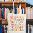 My Class Is Full Of Treble Makers Funny Music Teacher Groovy Men Women Girls Kids Canvas Tote Bag, Groovy Teacher Tote Bags, funny gift
