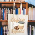 Coffee Teach Repeat Teacher Canvas Tote Bag, funny gift Coffee Teach Repeat Teacher Canvas Tote Bag, funny gift