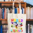 Color The World With Kindness Crayon Positivity Teacher Canvas Tote Bag, funny gift
