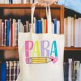 Colorful PARA Teacher Paraprofessional Cute Pencil Canvas Tote Bag, funny gift Colorful PARA Teacher Paraprofessional Cute Pencil Canvas Tote Bag, funny gift