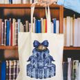 Coquette Bow Book Tree Merry Christmas Xmas Teacher Holiday Canvas Tote Bag, funny gift Coquette Bow Book Tree Merry Christmas Xmas Teacher Holiday Canvas Tote Bag, funny gift